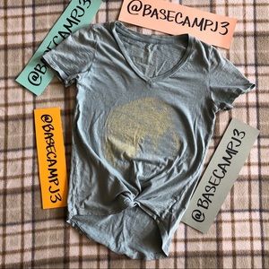 XS tee shirt T blue United by blue graphic top